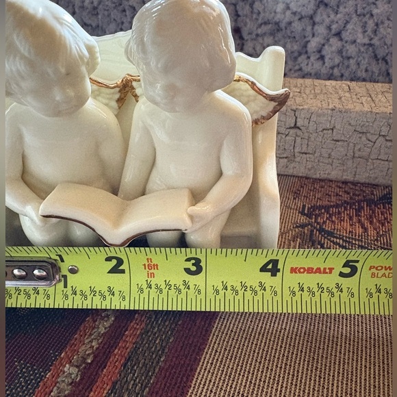 Vintage Porcelain Angel Figurine Two
Angels Sitting On a Bench - Picture 10 of 12